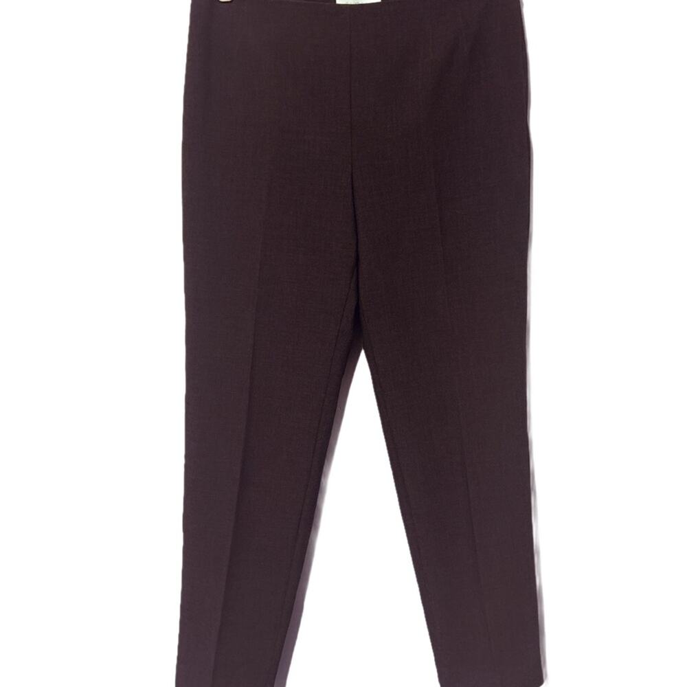 Talbots Dark Gray Straight Leg Trouser Pants Side‎ Zip Size 10
